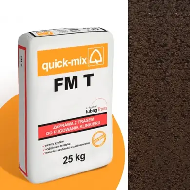 Кольоровий заповнювач швів Quick Mix FM T коричневий, 25 кг