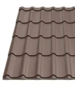 Металлочерепица Tile "Классика" матполиэстер U.S.Steel 0.50 mm RAL 8017 Коричневый