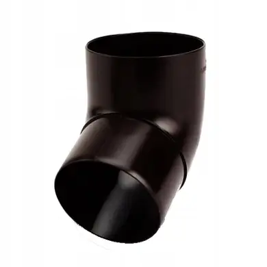 Коліно Galeco PVC система 110/80 67° RAL 8019 Темно-коричневий