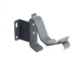 Гак торцевий прихований Flamingo IQ система 135/80 RAL 7016 Антрацит