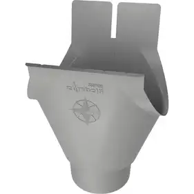 Лійка овальна зварна Zambelli Robust система 127/80 RAL 9006 Білий алюміній
