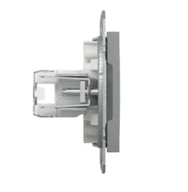 Розетка Schneider Electric комп. RJ-45 внутр. "ASFORA" без рамки сталь (C2) 