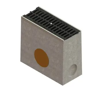 Пескоуловитель бетонный Base DN150 Vodaland Base C250 H458 раструб 160 с пластиковыми вставками и запрессованной насадкой