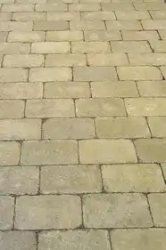 Тротуарна плитка Золотий Мандарин Цегла Роттердам Антик 60 Гірчичний б/ф 250х120