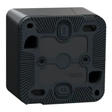 Вимикач Schneider Electric 2-кл. зовн.прохідний IP55 "MUREVA S" чорний (10А) (C2) 