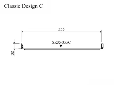 Клікфальц RUUKKI Classic Design 355 C/M + Sound ins. Green Coat Pural mat BT 0,50 мм RR33 Північна ніч