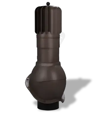 Вентиляционный выход роторный неизолированный для металлочерепицы Wirplast WiroVent TURBO PERFEKTA Т54 Ø150/500 мм темно-коричневый