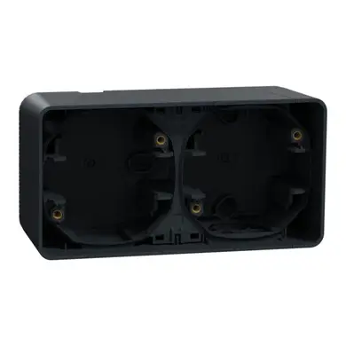 Коробка Schneider Electric для внеш. монтажа 2-ая IP55 "MUREVA S" черная (C3)