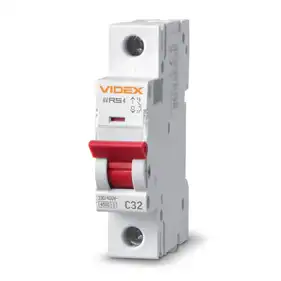 Автоматичний вимикач Videx Resist RS4 1Р 32А С 4,5кА