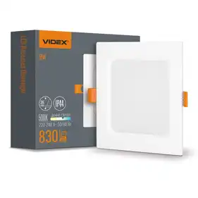 LED светильник Videx Back встроенный квадрат 9W 5000K (VL-DLBS-095)