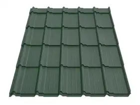 Металлочерепица Будсервис "Мадера 35" Relief iceCrystal mat Thyssen krupp 0.50 mm RAL 6005 Зеленый