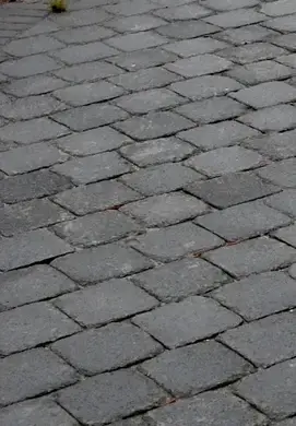 Тротуарна плитка Золотий Мандарин Квадрат середній Антік 90 Чорний 160х160