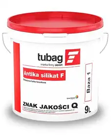 Краска силикатная для фасадных работ Tubag Antika silikat F 9 л, белая