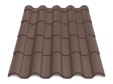 Металочерепиця Будсервіс "Інтегра 15" Relief iceCrystal mat Thyssen krupp 0.50 mm RAL 8017 Коричневий