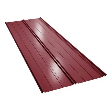 Клікфальц GOOD ROOF Алюмоцинк 100-150, 0,50 мм Індія/Корея RAL 3005 Вишневий