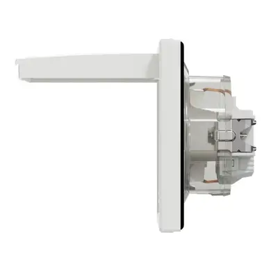 Розетка Schneider Electric 1-я З/К внутр. с крышкой и шторками IP44 "ASFORA белая (C2) 