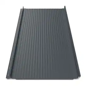 Кликфальц Tile "Волна" матполиэстер U.S.Steel 0.45 mm RAL 7016 Графит
