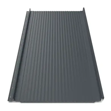 Кликфальц Tile "Волна" матполиэстер U.S.Steel 0.45 mm RAL 7016 Графит