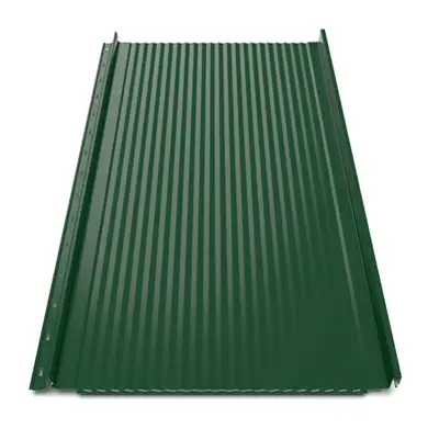 Кликфальц Tile "Волна" полиэстер Arcelor Nippon 0.43 mm RAL 6005 Зеленый