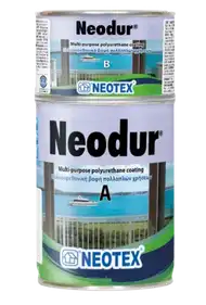 Поліуретанова фінішна фарба NEOTEX NEODUR KIT Комплект (А+В) 1 кг RAL 7040 Сірий