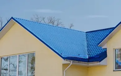 Металочерепиця Будсервіс "Монтерей ЗD" поліестер DAIDONG 0.45 mm RAL 5010 Синій