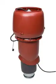 Вентилятор с шумопоглотителем VILPE Е 190 Р 125/500 красный