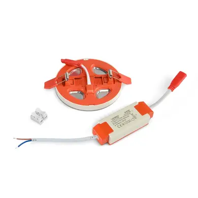 LED світильник Videx вбудований з декоративною підсвіткою DL4R 6W+3W 5000K+2700K 220V (VL-DL4R-0652)