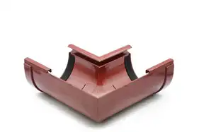 Кут ринви внутрішній RainWay система 90/75, 90° RAL 3004 Червоний