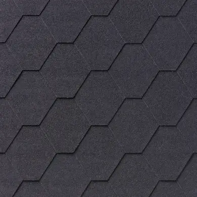 Битумная черепица IKO Superglass Нех 01 Black