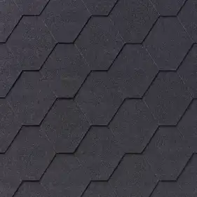 Битумная черепица IKO Superglass Нех 01 Black