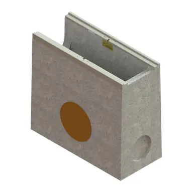 Пескоуловитель бетонный Base DN150 Vodaland Base C250 H458 раструб 160 с пластиковыми вставками и запрессованной насадкой