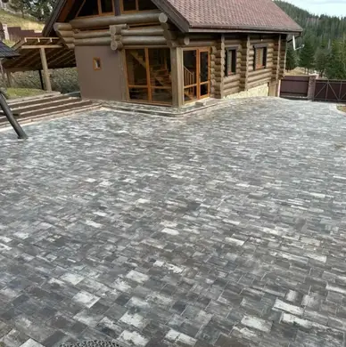 Тротуарна плитка Блок - Форт Плац Дуо Коричневий 120х160, 160х160, 200х160, 240х160 мм