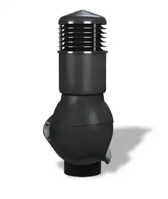 Вентиляционный выход изолированный для металлочерепицы Wirplast WiroVent PERFEKTA K55 Ø150/500 мм черный