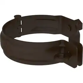 Хомут труби Zambelli Robust система 127/80 RAL 8019 Темно-коричневий