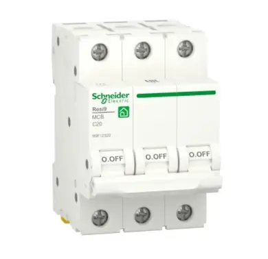 Автоматический выключатель Schneider Electric 3-п. RESI9 20A C (6kA) (C2)