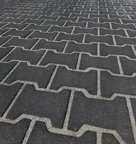 Тротуарна плитка Золотий Мандарин Подвійне Т 60 Чорний фаска 200х170