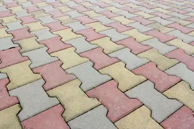 Тротуарна плитка Золотий Мандарин Подвійне Т 60 Жовтий фаска 200х170