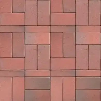 Клінкерна бруківка ABC Recker-bunt червоно-коричневий 200x100x45мм