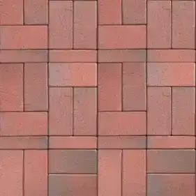 Клінкерна бруківка ABC Recker-bunt червоно-коричневий 200x100x45мм