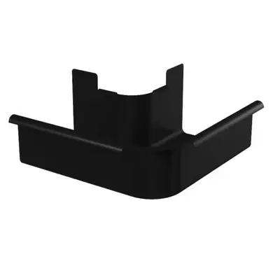 Кут зовнішній 90⁰ клейовий Galeco Stal² система 125/80x80 RAL 9005 Чорний