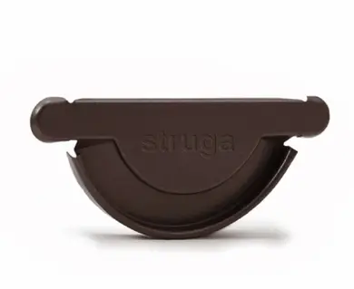 Заглушка ринви універсальна Struga система 135/90 RAL 8017 Коричневий