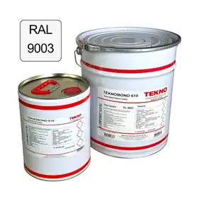 Эпоксидная краска с высокой стойкостью к химическим веществам TEKNO Teknobond 610 Комплект (А+В) 20 кг RAL 9003 Белая