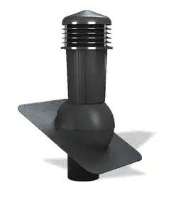 Вентиляционный выход с отводом конденсата для битумной черепицы Wirplast WiroVent STANDARD PLUS K80 Ø125/500 мм антрацит