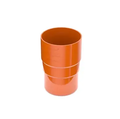 Муфта трубы BRYZA система 125/90 Кирпичный RAL 8004 (62-136)