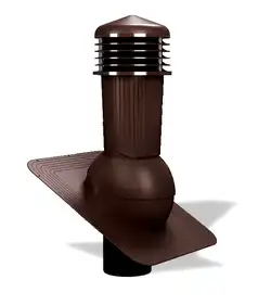 Вентиляционный выход с отводом конденсата для битумной черепицы Wirplast WiroVent STANDARD PLUS K80 Ø125/500 мм темно-коричневый