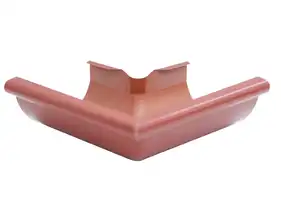Угол желоба наружный NOVATIK RONDA (125/87 мм), 90° RAL 3011 Красно-коричневый