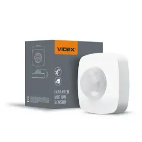 Датчик руху та освітленості Videx 220V 1200W інфрачервоний накладний нерегульований (VL-SPC24W)