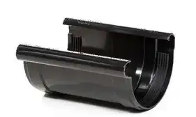Соединитель желоба с вкладкой PROFIL система 130/100 RAL 9005 Черный