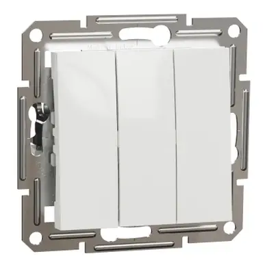 Вимикач Schneider Electric 3-кл. внутр. "ASFORA" без рамки білий 