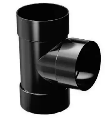 Трійник ProAqua система 125/90, 67,5° RAL 9005 Чорний